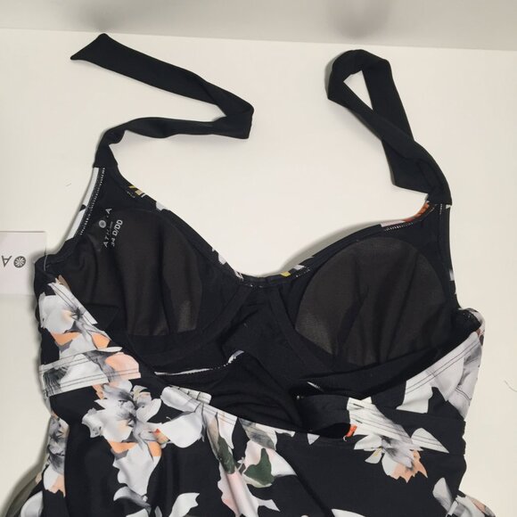 Athleta Swimsuit Bathing Suit Floral Halter Top 34 D DD - Picture 7 of 9